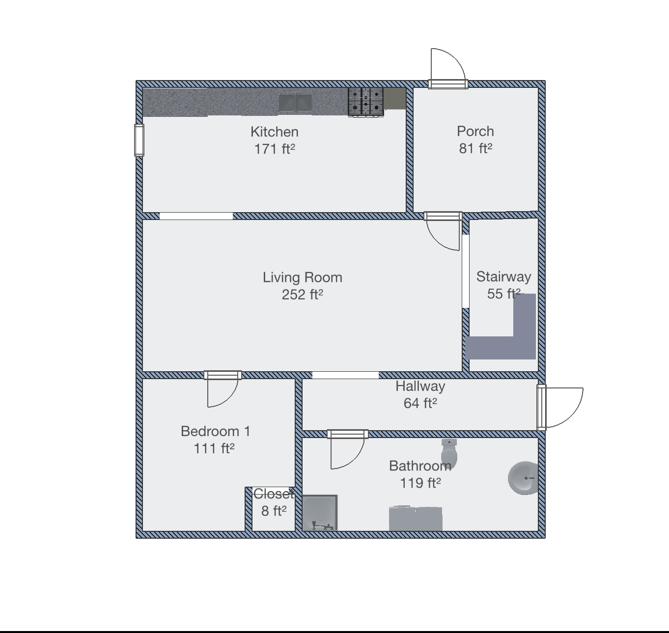 115 115 Hudson St, Wisconsin, 3 Bedrooms Bedrooms, ,1 BathroomBathrooms,Single Family,Apartment,115 Hudson St,1008