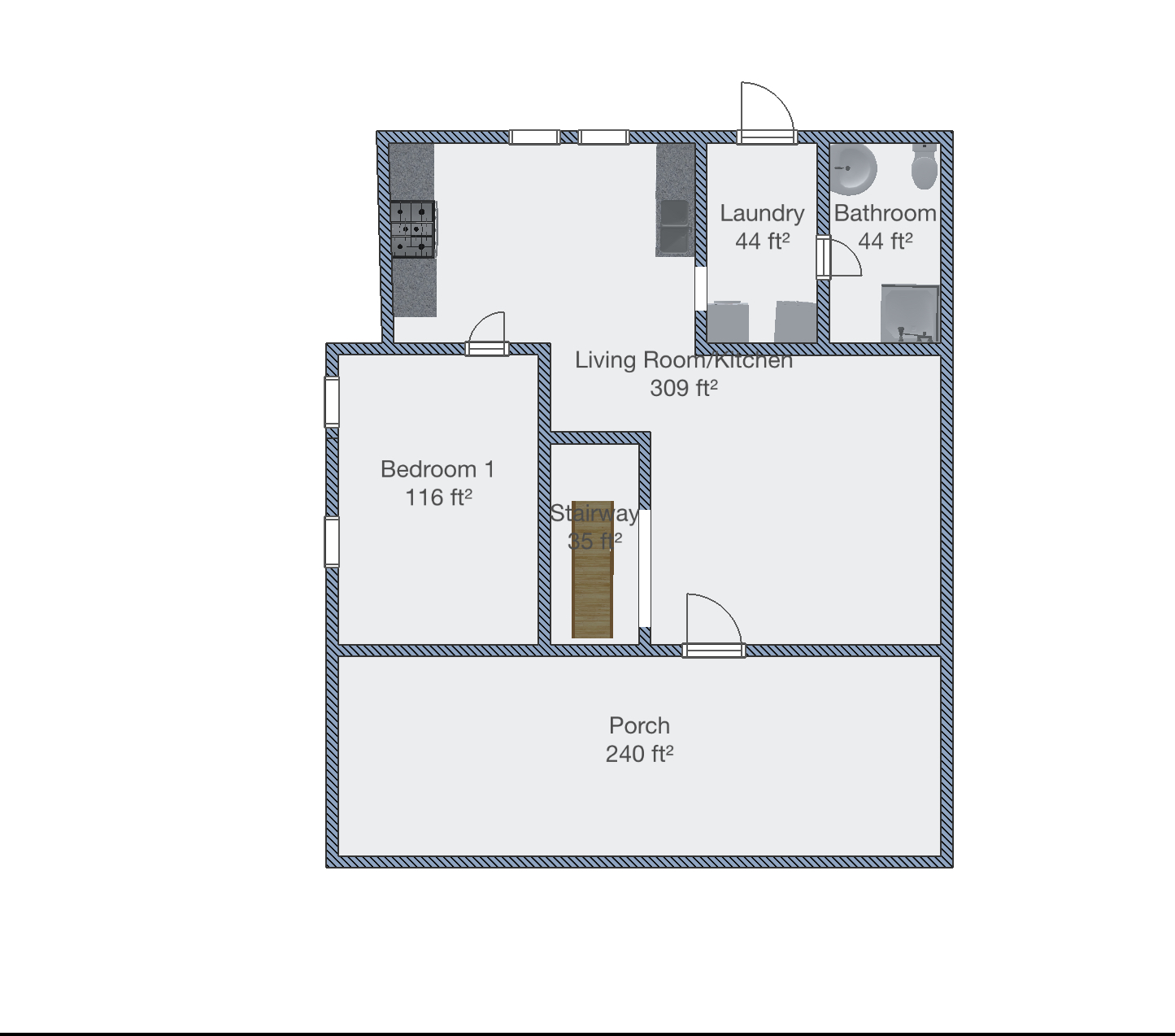 528 Chippewa St, Eau Claire, Wisconsin 54703, 2 Bedrooms Bedrooms, ,1 BathroomBathrooms,Single Family,Apartment,528 Chippewa St,1076