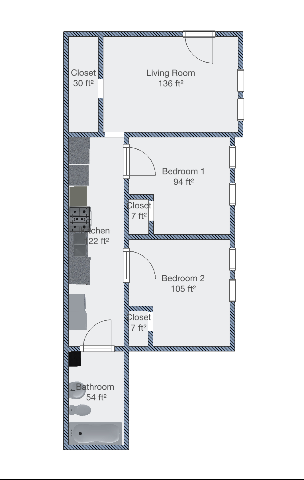 534 Water St Apt 2, Eau Claire, Wisconsin 54703, 2 Bedrooms Bedrooms, ,1 BathroomBathrooms,Multi-Family,Apartment,534 Water St Apt 2,1083